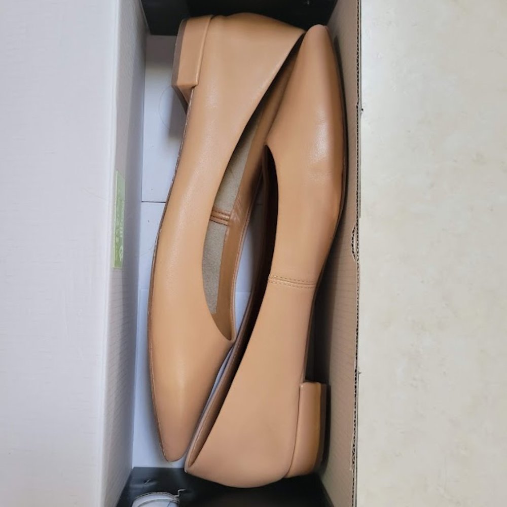 J Crew Marina Leather Pointy Toe Flats